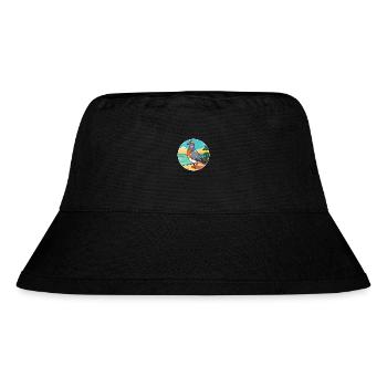 Taube Aquarell Cartoon Kawaii Clipart Tier - Stanley/Stella recycelter Bucket Hat - Schwarz - Vorne