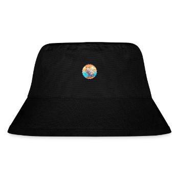Rhino Watercolor Cartoon Kawaii Clipart Animal - Stanley/Stella Recycled Bucket Hat - black - Front