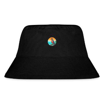 Kuckuck Aquarell Cartoon Kawaii Clipart Tier - Stanley/Stella recycelter Bucket Hat - Schwarz - Vorne