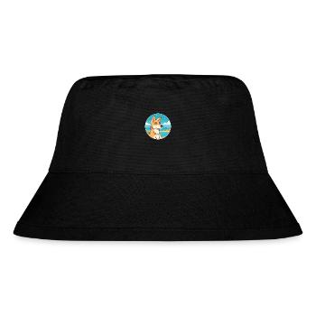 Wolf Watercolor Cartoon Kawaii Clipart Animal - Stanley/Stella Recycled Bucket Hat - black - Front