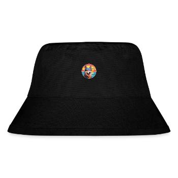 Tschechoslowakische Wolfhund-Hunderasse Bunte Karikatur Wa - Stanley/Stella recycelter Bucket Hat - Schwarz - Vorne