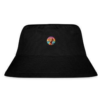 Bordeauxdogge Hunderasse buntes Karikaturwasser - Stanley/Stella recycelter Bucket Hat - Schwarz - Vorne