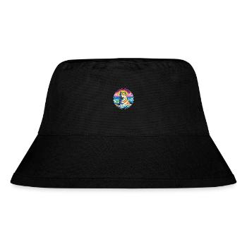 Jindo Dog Breed Colorful Cartoon Watercolor - Stanley/Stella Recycled Bucket Hat - black - Front