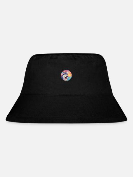 Nördliche Inuit-Hunderasse Bunte Karikatur Watercol - Stanley/Stella recycelter Bucket Hat - Schwarz