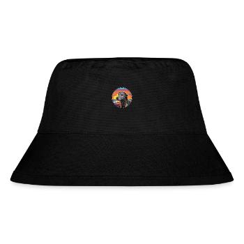 Scottish Deerhound Dog Breed Colorful Cartoon Wate - Stanley/Stella Recycled Bucket Hat - black - Front