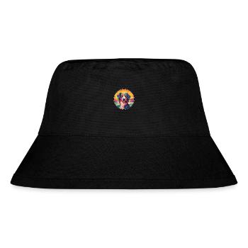 Volpino Italiano Hunderasse Bunte Karikatur Wasserc - Stanley/Stella recycelter Bucket Hat - Schwarz - Vorne