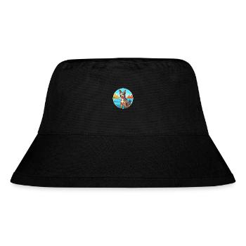 Australian Cattle Dog Breed Cartoon Kawaii Clipart - Stanley/Stella Recycled Bucket Hat - black - Front