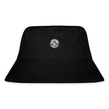 Basset Griffon Vendeen Hunderasse Cartoon Kawaii - Stanley/Stella recycelter Bucket Hat - Schwarz - Vorne