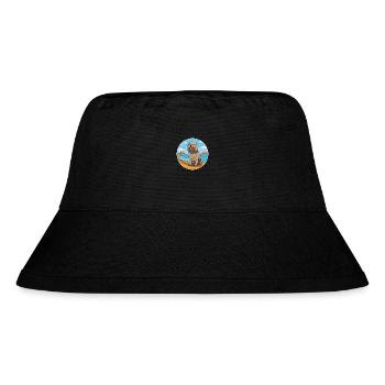 Bergamasco Schäferhund Hund Rasse Cartoon Kawaii Hund - Stanley/Stella recycelter Bucket Hat - Schwarz - Vorne