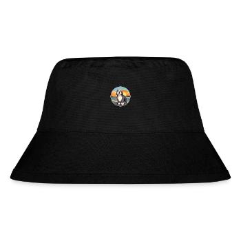 Bearded Collie Dog Breed Cartoon Kawaii Clipart - Stanley/Stella Recycled Bucket Hat - black - Front