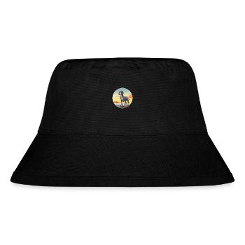 Bluetick Coonhound Dog Breed Cartoon Kawaii Dog - Stanley/Stella Recycled Bucket Hat - black - Front