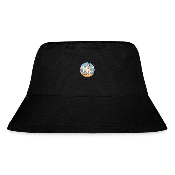 georgischer, schäferhund, rasse, cartoon, kawaii, clipart - Stanley/Stella recycelter Bucket Hat - Schwarz - Vorne