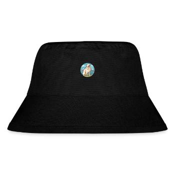 Great Pyrenees Dog Breed Cartoon Kawaii Clipart - Stanley/Stella Recycled Bucket Hat - black - Front