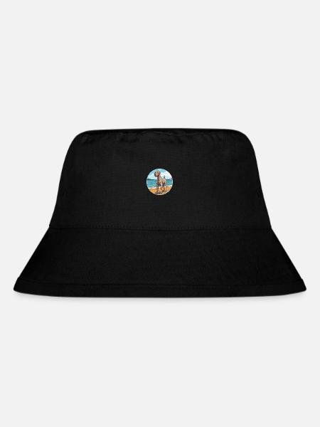 Irischer Wolfshund Hund Rasse Cartoon Kawaii Clipart - Stanley/Stella recycelter Bucket Hat - Schwarz