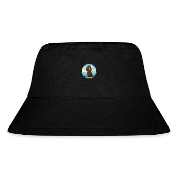 Irischer Wasserspaniel Hund Rasse Cartoon Kawaii Hund - Stanley/Stella recycelter Bucket Hat - Schwarz - Vorne