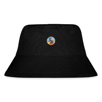 Mittelschnauze Hund Rasse Cartoon Kawaii Clipart - Stanley/Stella recycelter Bucket Hat - Schwarz - Vorne