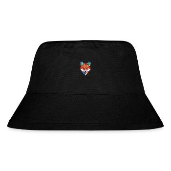 Gelehrter Fuchs, farbenfroher Aquarell-Tier-Haustier-Cartoon - Stanley/Stella recycelter Bucket Hat - Schwarz - Vorne