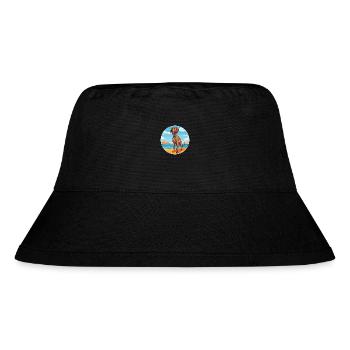 Plott Hund Rasse Cartoon Kawaii Clipart Hund - Stanley/Stella recycelter Bucket Hat - Schwarz - Vorne