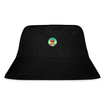 Volpino Italiano Hunderasse Cartoon Kawaii Clipart - Stanley/Stella recycelter Bucket Hat - Schwarz - Vorne