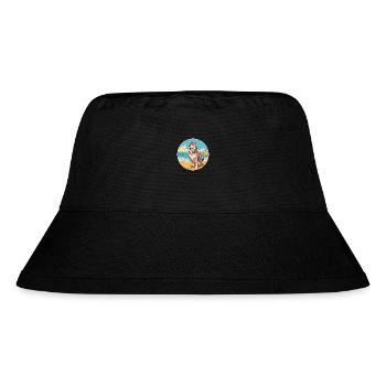 Saarloos Wolfhund Hund Rasse Cartoon Kawaii Clipart - Stanley/Stella recycelter Bucket Hat - Schwarz - Vorne