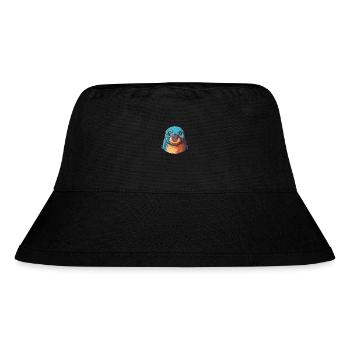Mole Colorful Watercolor Cartoon Kawaii Animal - Stanley/Stella Recycled Bucket Hat - black - Front