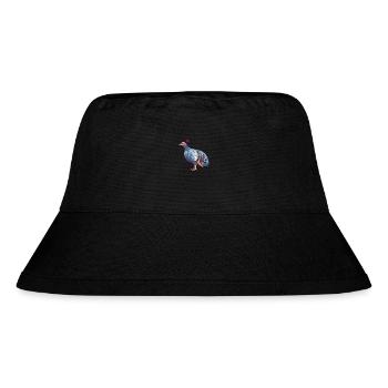 Guinea Fowl Colorful Watercolor Cartoon Kawaii Ani - Stanley/Stella Recycled Bucket Hat - black - Front