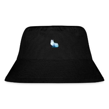 Arktisfuchs Bunte Aquarell-Karikatur Kawaii Anim - Stanley/Stella recycelter Bucket Hat - Schwarz - Vorne