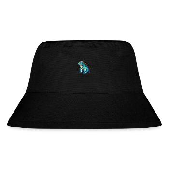 Basilisk Buntes Aquarell Cartoon Kawaii Tier - Stanley/Stella recycelter Bucket Hat - Schwarz - Vorne