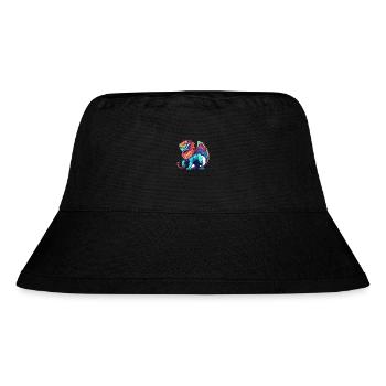Manticore Bunte Aquarell-Karikatur Kawaii Anima - Stanley/Stella recycelter Bucket Hat - Schwarz - Vorne