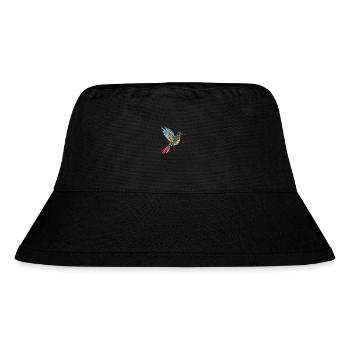 Hummingbird Colorful Watercolor Cartoon Kawaii Ani - Stanley/Stella Recycled Bucket Hat - black - Front