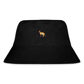 Kangaroo Colorful Watercolor Cartoon Kawaii Animal - Stanley/Stella Recycled Bucket Hat - black - Front