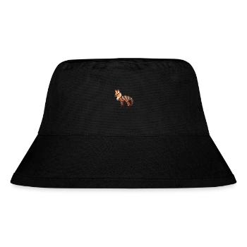 Aardwolf Buntes Aquarell Cartoon Kawaii Tier - Stanley/Stella recycelter Bucket Hat - Schwarz - Vorne