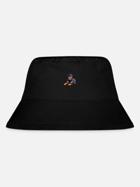 Rottweiler Dog Colorful Watercolor Cartoon Kawaii - Stanley/Stella Recycled Bucket Hat - black