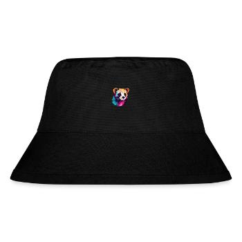 Ferret Colorful Watercolor Cartoon Kawaii Animal - Stanley/Stella Recycled Bucket Hat - black - Front