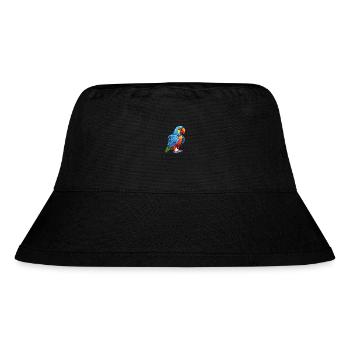 Parrot Colorful Watercolor Cartoon Kawaii Animal - Stanley/Stella Recycled Bucket Hat - black - Front