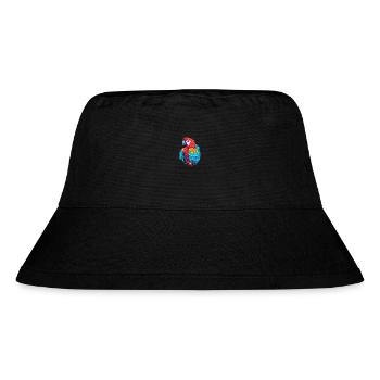 Papagei buntes Aquarell Cartoon Kawaii Tier - Stanley/Stella recycelter Bucket Hat - Schwarz - Vorne