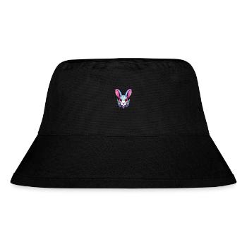 Hase buntes Aquarell Cartoon Kawaii Tier - Stanley/Stella recycelter Bucket Hat - Schwarz - Vorne