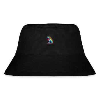 Iguana Colorful Watercolor Cartoon Kawaii Animal - Stanley/Stella Recycled Bucket Hat - black - Front