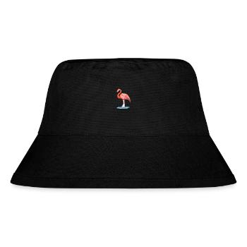 Flamingo Colorful Watercolor Cartoon Kawaii Animal - Stanley/Stella Recycled Bucket Hat - black - Front
