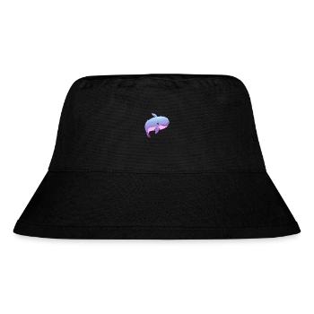Wal Niedliche Karikatur Kawaii Aquarell Tier Haustier - Stanley/Stella recycelter Bucket Hat - Schwarz - Vorne