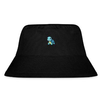 Turtle Cute Cartoon Kawaii Watercolor Animal Pet - Stanley/Stella Recycled Bucket Hat - black - Front