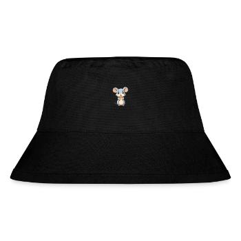 Mouse Cute Cartoon Kawaii Watercolor Animal Pet - Stanley/Stella Recycled Bucket Hat - black - Front