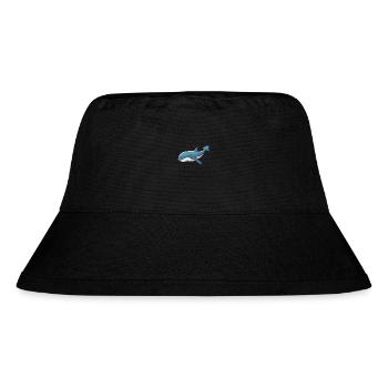 Wal Niedliche Karikatur Kawaii Aquarell Tier Haustier - Stanley/Stella recycelter Bucket Hat - Schwarz - Vorne