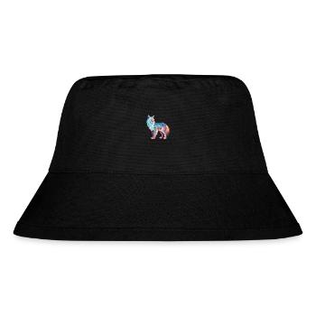 Luchs Buntes Aquarell Cartoon Kawaii Tier - Stanley/Stella recycelter Bucket Hat - Schwarz - Vorne