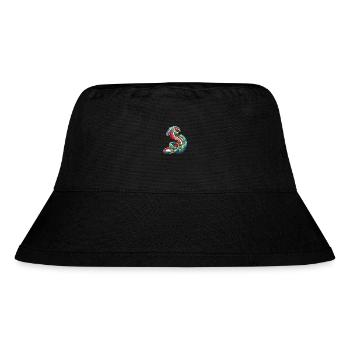 Snake Colorful Watercolor Cartoon Kawaii Animal - Stanley/Stella Recycled Bucket Hat - black - Front