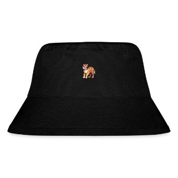 Tiger Colorful Watercolor Cartoon Kawaii Animal - Stanley/Stella Recycled Bucket Hat - black - Front