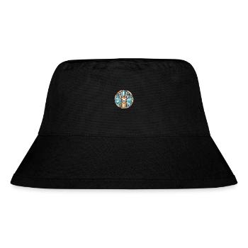 Antelope Stained Glass Colorful Cartoon Kawaii Ani - Stanley/Stella Recycled Bucket Hat - black - Front