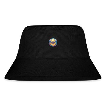 Fledermaus-Buntglas-Cartoon-Kawaii-Tier - Stanley/Stella recycelter Bucket Hat - Schwarz - Vorne