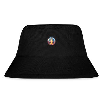Chipmunk Stained Glass Colorful Cartoon Kawaii Ani - Stanley/Stella Recycled Bucket Hat - black - Front