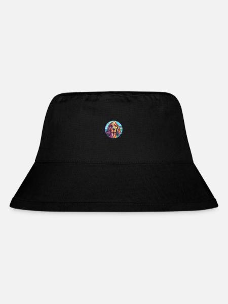 Englischer Cocker Spaniel Hund Buntglas Bunt - Stanley/Stella recycelter Bucket Hat - Schwarz